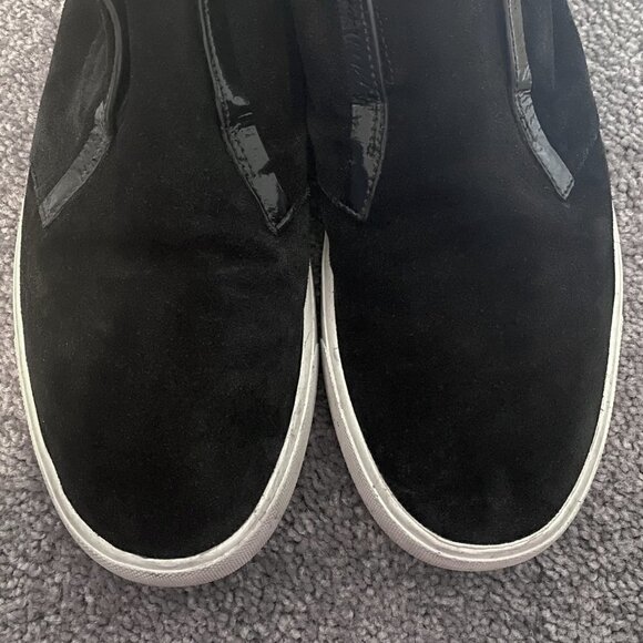 Vince Black Patton Suede High-top Slip-ons 39 9 - Picture 7 of 9